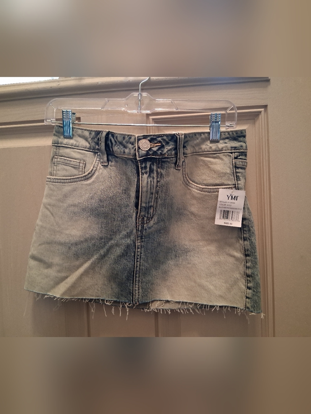 NWT. YMI Denim Mini Skirt